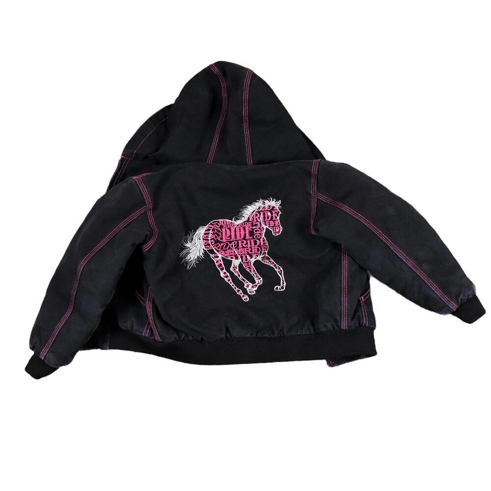 Cowgirl Hardware Carhartt Style Canvas HORSE‎ Jacket Girl 5XS